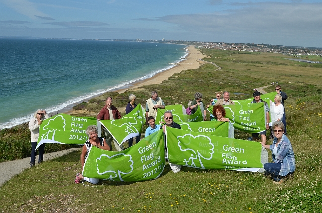 17 07 12_2443_edited-1.jpg - PHOTO SHOOT WITH COUNCIL - HENGISTBURY HEAD & 13 GREEN FLAG AWARDS TO BOURNEMOUTH - 17.7.12